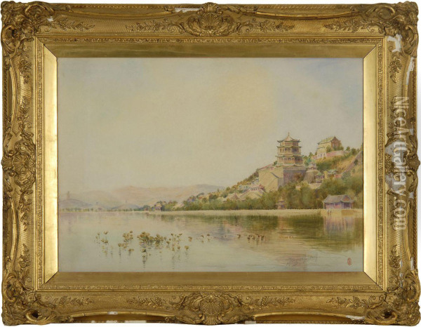 The Emperor's Palace, Beijing Oil Painting - Thomas Hudson Liddell