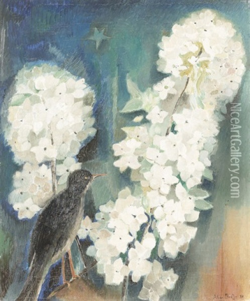 Fleurs Dans La Nuit Oil Painting - Alice Bailly