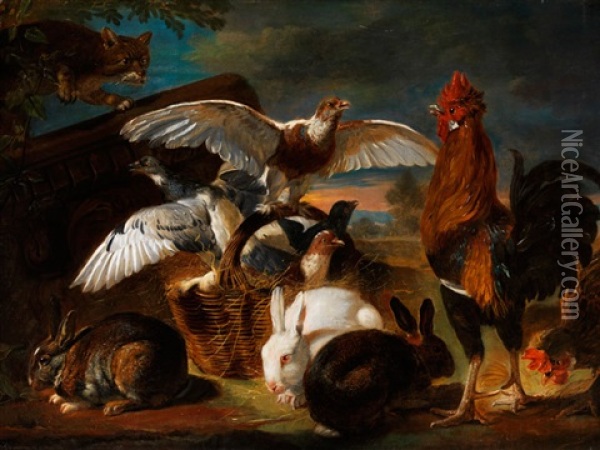 Allegorie Der Wachsamkeit Oil Painting - David de Coninck
