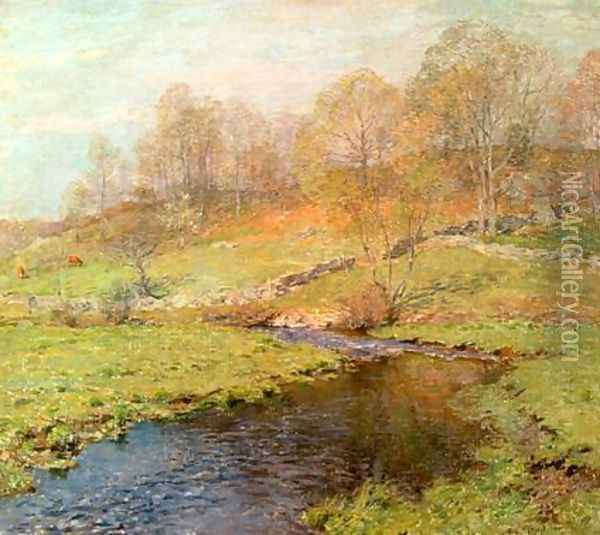 The Trout Oil Painting - Willard Leroy Metcalf
