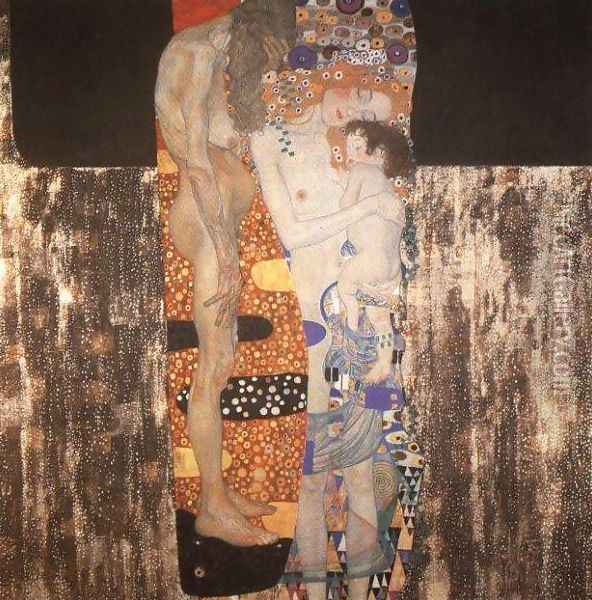 The Three Ages Of Woman Oil Painting - Gustav Klimt