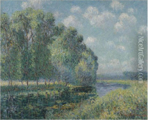 Tournant De L'eure Oil Painting - Gustave Loiseau