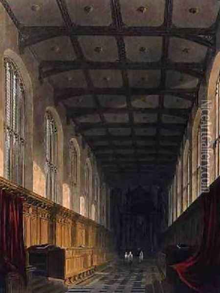 Interior of Trinity College Chapel Oil Painting - Frederick Mackenzie