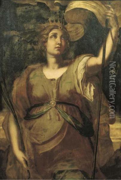 Sant'orsola Oil Painting - Cristoforo Pomarancio (Roncalli)