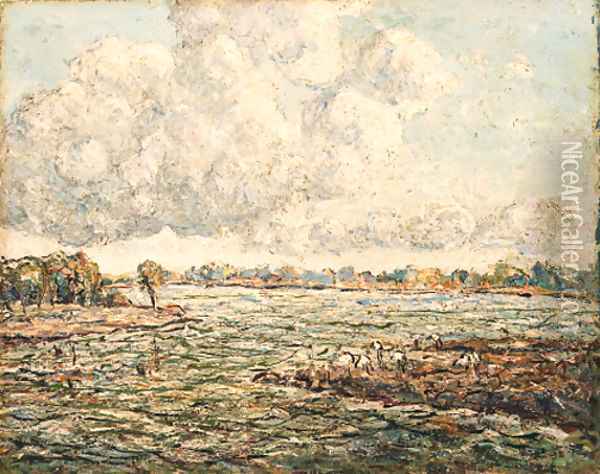 Offshore Florida Oil Painting - Ernest Lawson