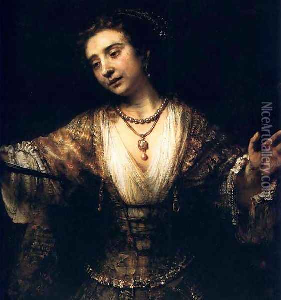 Lucrece,washington Ng 1664 Oil Painting - Rembrandt Van Rijn