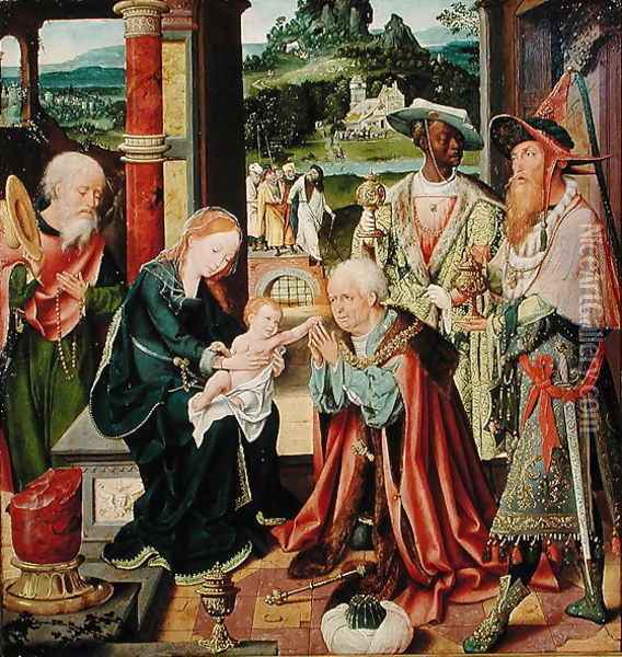 The Adoration of the Magi Oil Painting - Joos Van Cleve