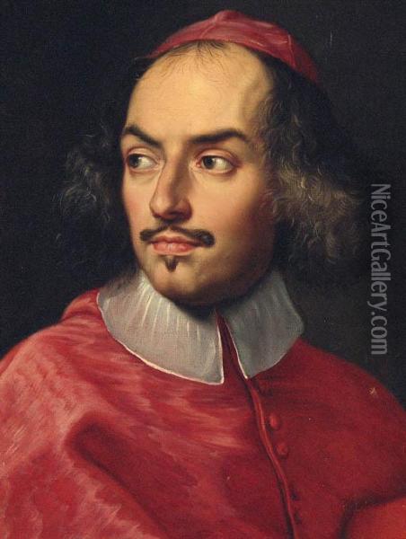 Portait Of A Cardinal Oil Painting - Carlo Maratta or Maratti