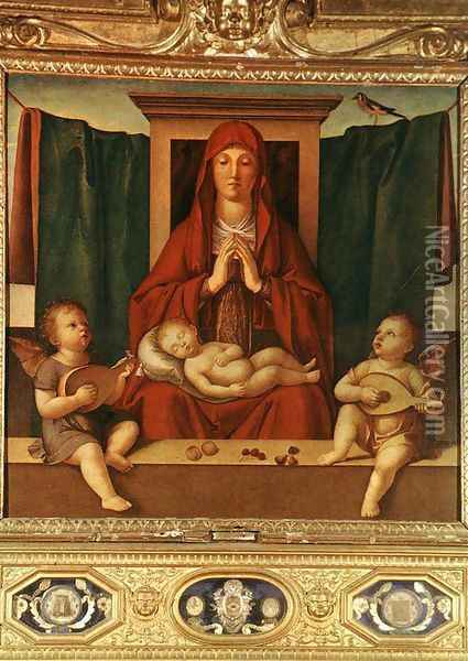 Mary with the Child Oil Painting - Alvise Vivarini