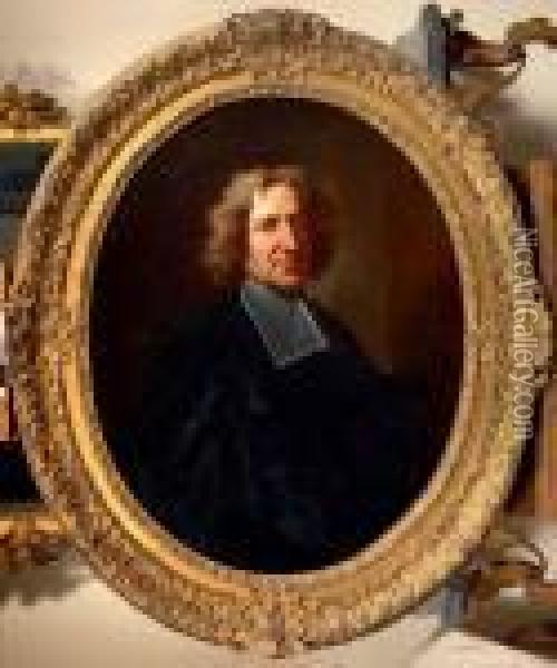 Portrait En Buste De L'abbe Jolly Oil Painting - Hyacinthe Rigaud
