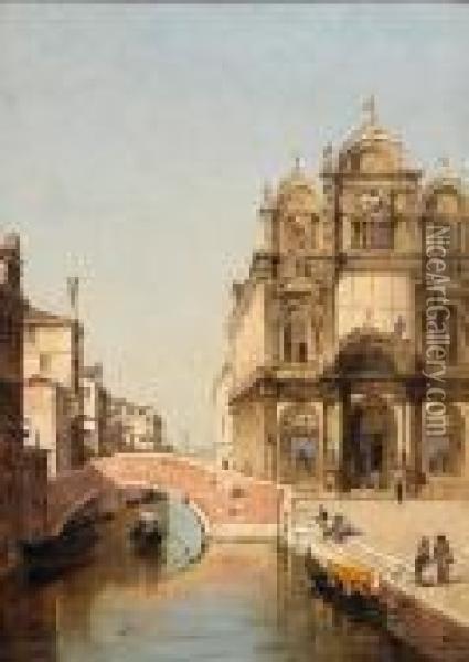 A View Of The Scuola Grande Di San Marco Oil Painting - Antonietta Brandeis