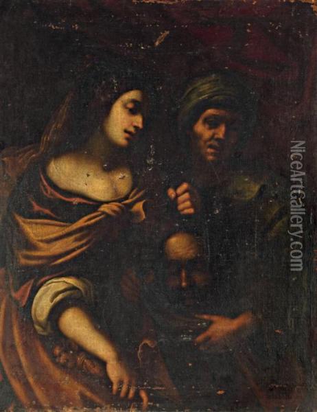 Salome Montrant La Tete De Saint Jean - Baptiste A Herodias Oil Painting - Carlo Francesco Nuvolone