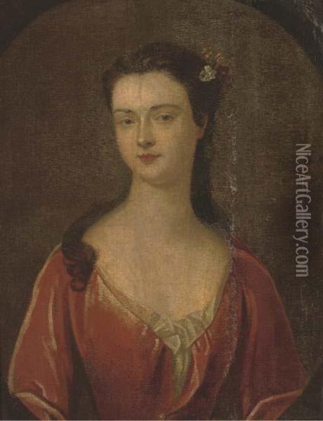 Portrait Of Henrietta Erskine Oil Painting - Sir Godfrey Kneller