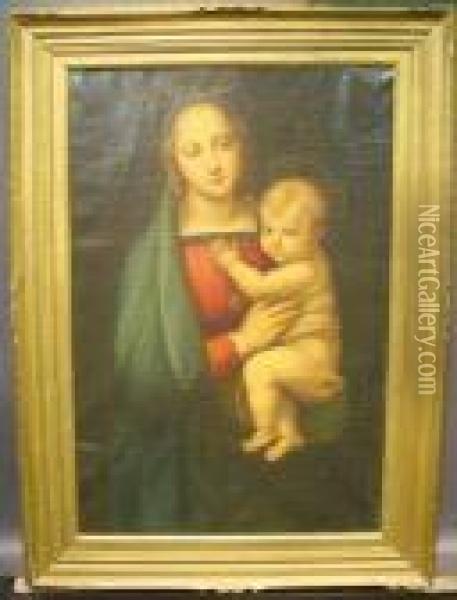 Madonna Della Granduca Oil Painting - Raphael (Raffaello Sanzio of Urbino)