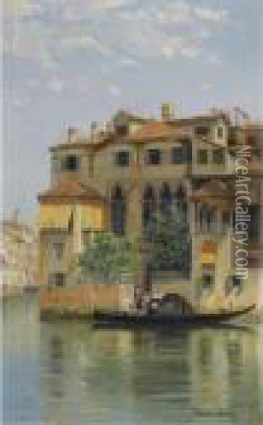 Palazzo Falier, Venice Oil Painting - Antonietta Brandeis
