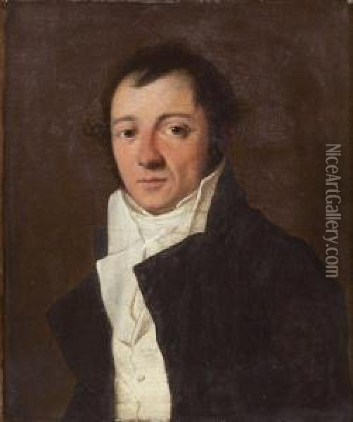 Portrait D'homme Oil Painting - Henri Nicolas Van Gorp