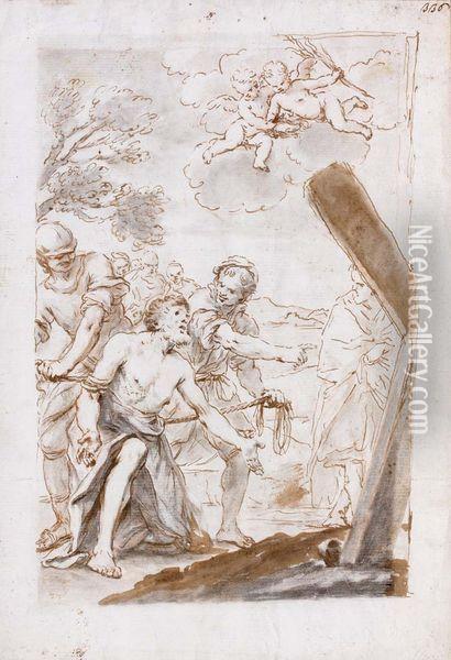Le Martyre De Saint Andre Oil Painting - Pietro Antonio De Pietri