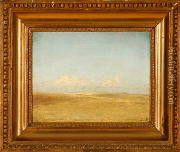 Landscape (study) Oil Painting - Julius Paulsen