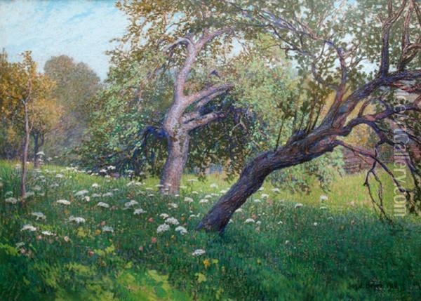 V Sadu Oil Painting - Josef Johann Beyer