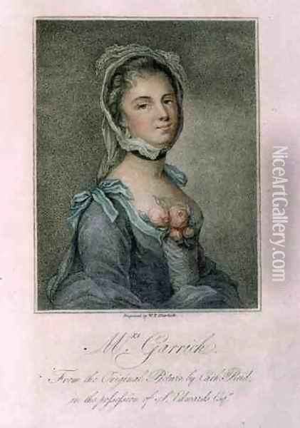 Mrs Garrick, engraved by W.P. Sherlock, 1802 Oil Painting - Catherine Read