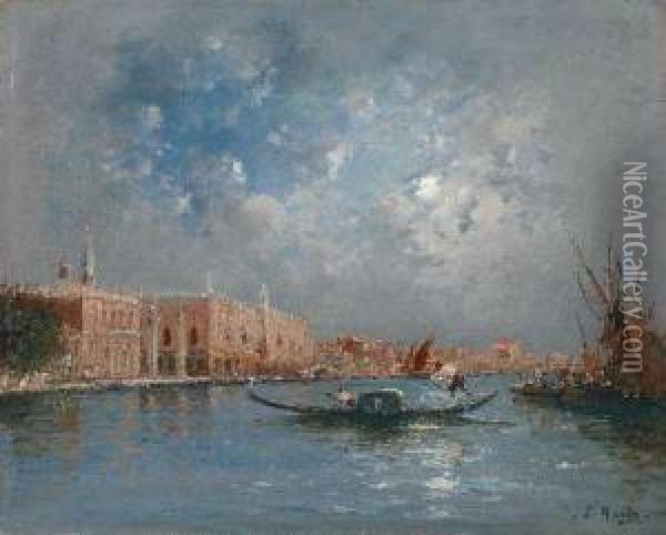Ansicht Von Venedig Oil Painting - Francois Nardi