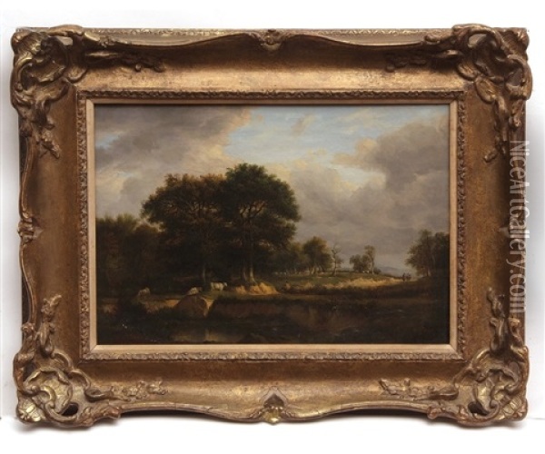 Hampstead Heath, London Oil Painting - James Stark