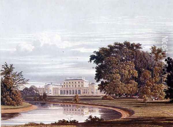 Frogmore, Windsor from Pynes Royal Residences, 1818 Oil Painting - William Henry Pyne