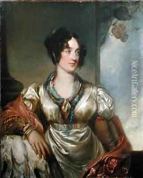Portrait of Lady Milner Oil Painting - Andrew Geddes