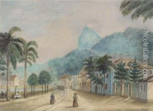 Botafogo Bay, Rio De Janeiro Oil Painting - Otto Von Ernst