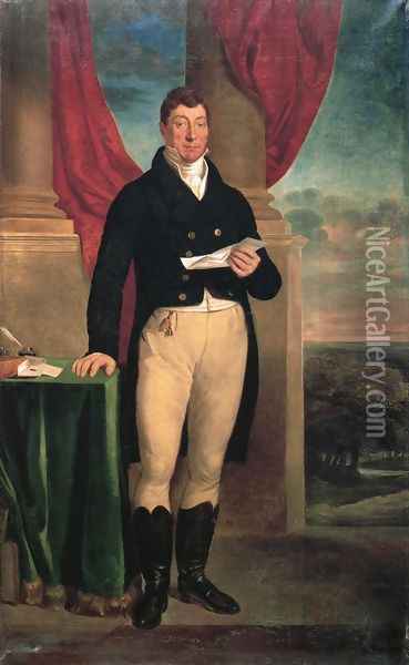 The Marquis de Lafayette Oil Painting - Edward F. Peticolas