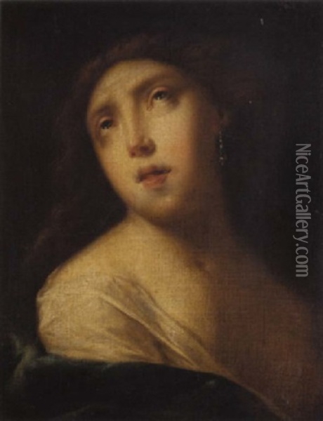 Jeune Femme A La Perle, Cleopatre (?) Oil Painting - Francesco del Cairo