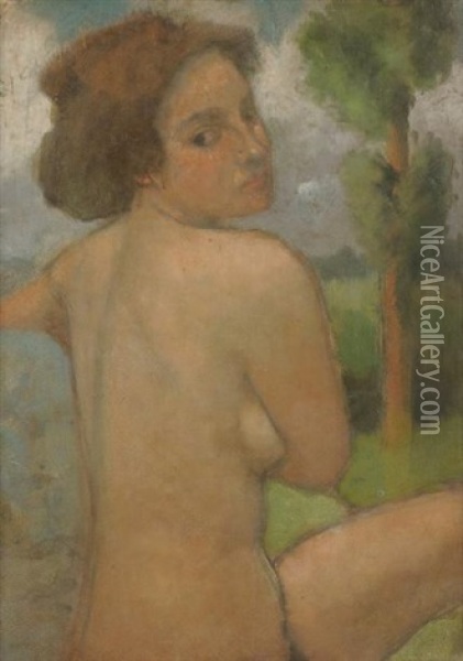 Jeune Fille Au Jardin Oil Painting - Armand Rassenfosse