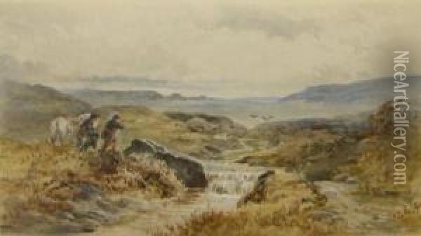 Shooting On The Moors Oil Painting - Read Turner