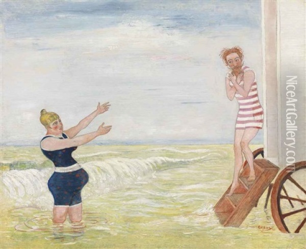 L'appel De La Sirene (la Baignade) Oil Painting - James Ensor