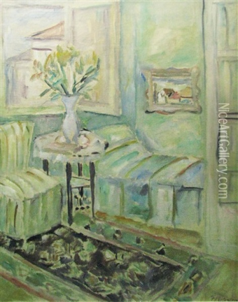 Interior Oil Painting - Florenta Pretorian