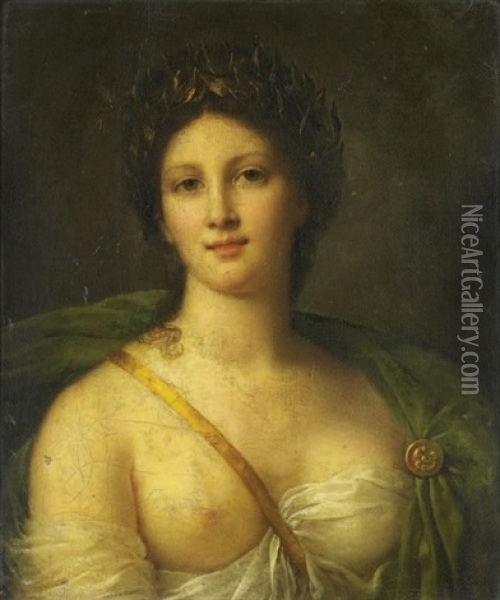 Une Muse Oil Painting - Constance (Marie Francoise C. La Martiniere) Mayer