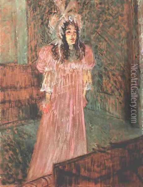 Miss May Belfort I Oil Painting - Henri De Toulouse-Lautrec