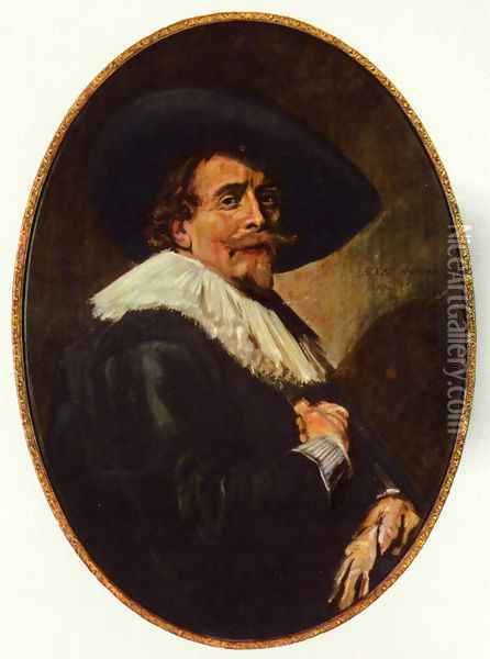 Portrait of a gentlemen Oil Painting - Frans Hals