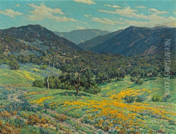 Spring In Southern California Oil Painting - Granville S. Redmond
