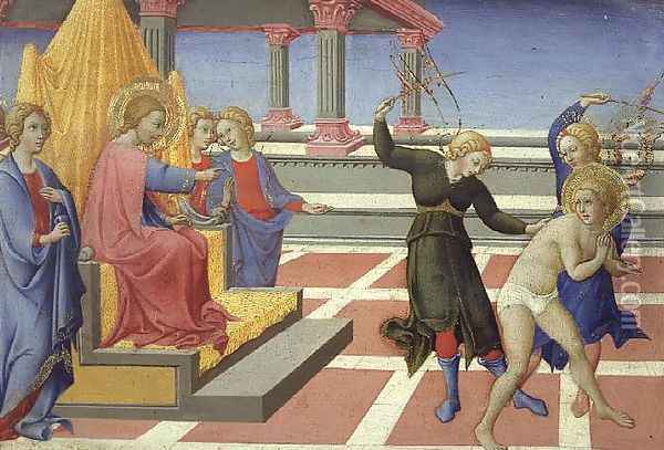 The Dream of St. Jerome, 1444 Oil Painting - Sano Di Pietro