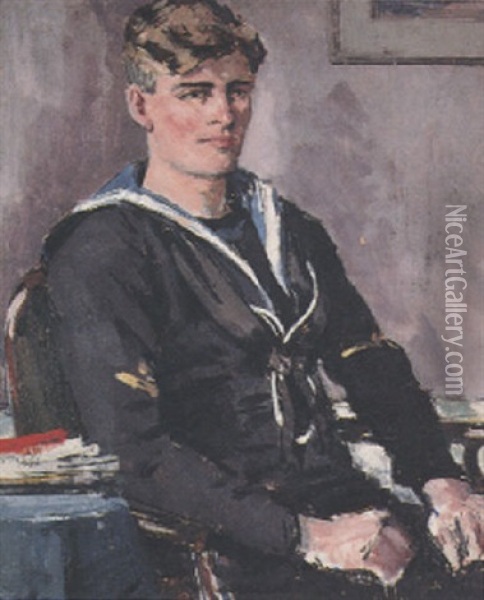 The Sailor Oil Painting - Francis Campbell Boileau Cadell
