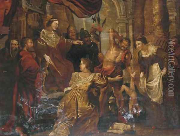 The Judgement of Solomon 2 Oil Painting - Sir Peter Paul Rubens