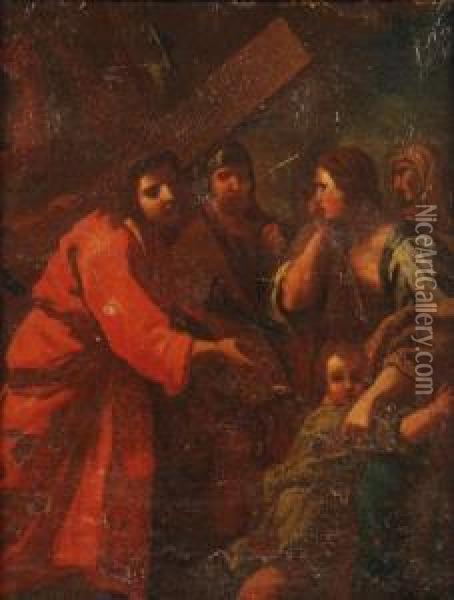 The Walk To Thecross Oil Painting - Bartolomeo Schedoni