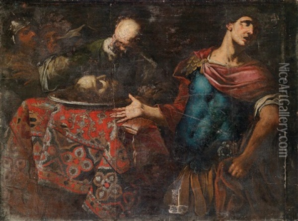 Szene Aus Der Romischen Geschichte Oil Painting - Pietro Negri
