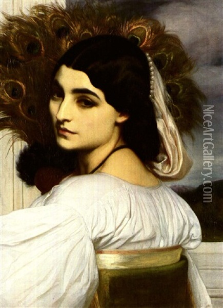 Pavonia Oil Painting - Lord Frederic Leighton