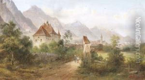 Saalfelden Tirol Oil Painting - Raimund Volanek