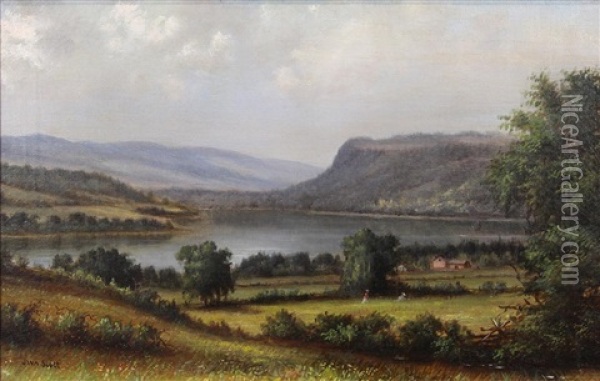 White Mountains River Scene Oil Painting - John White Allen Scott
