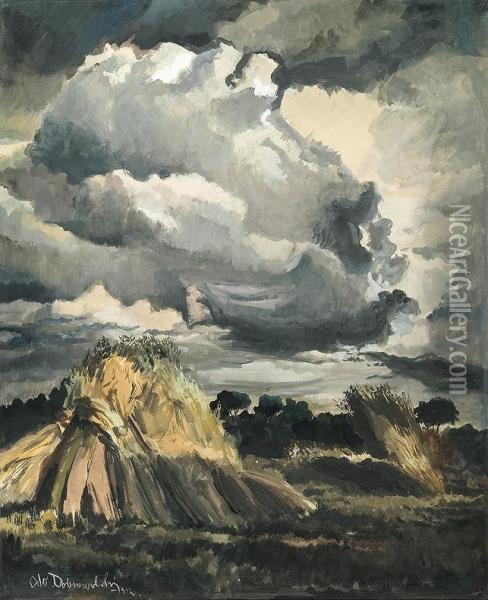 Before A Storm Oil Painting - Odo Dobrowolski