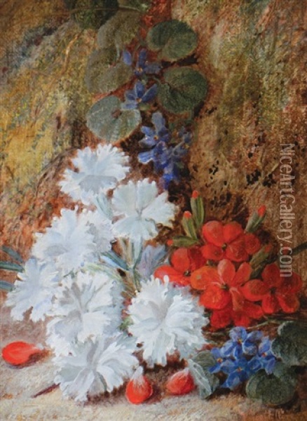 Primroses Oil Painting - Vincent Clare