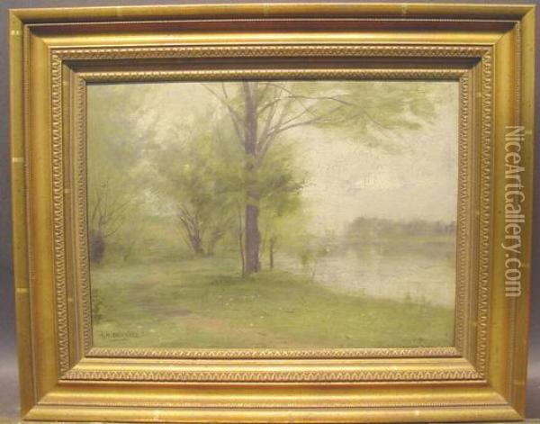 Early Morning Mist Oil Painting - Albion Harris Bicknell